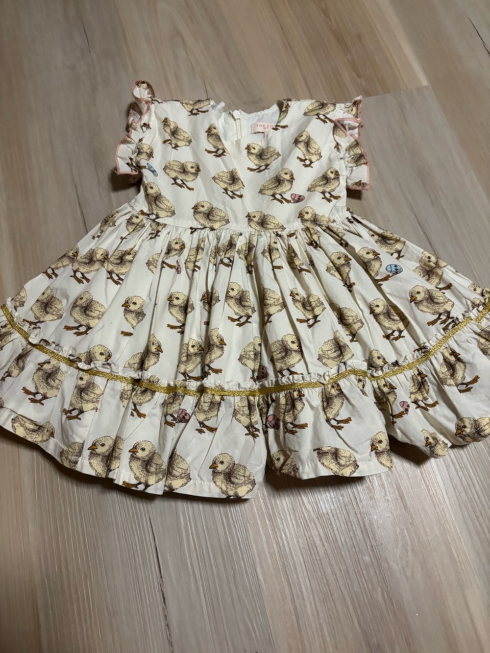 Pink Chicken Easter Dress